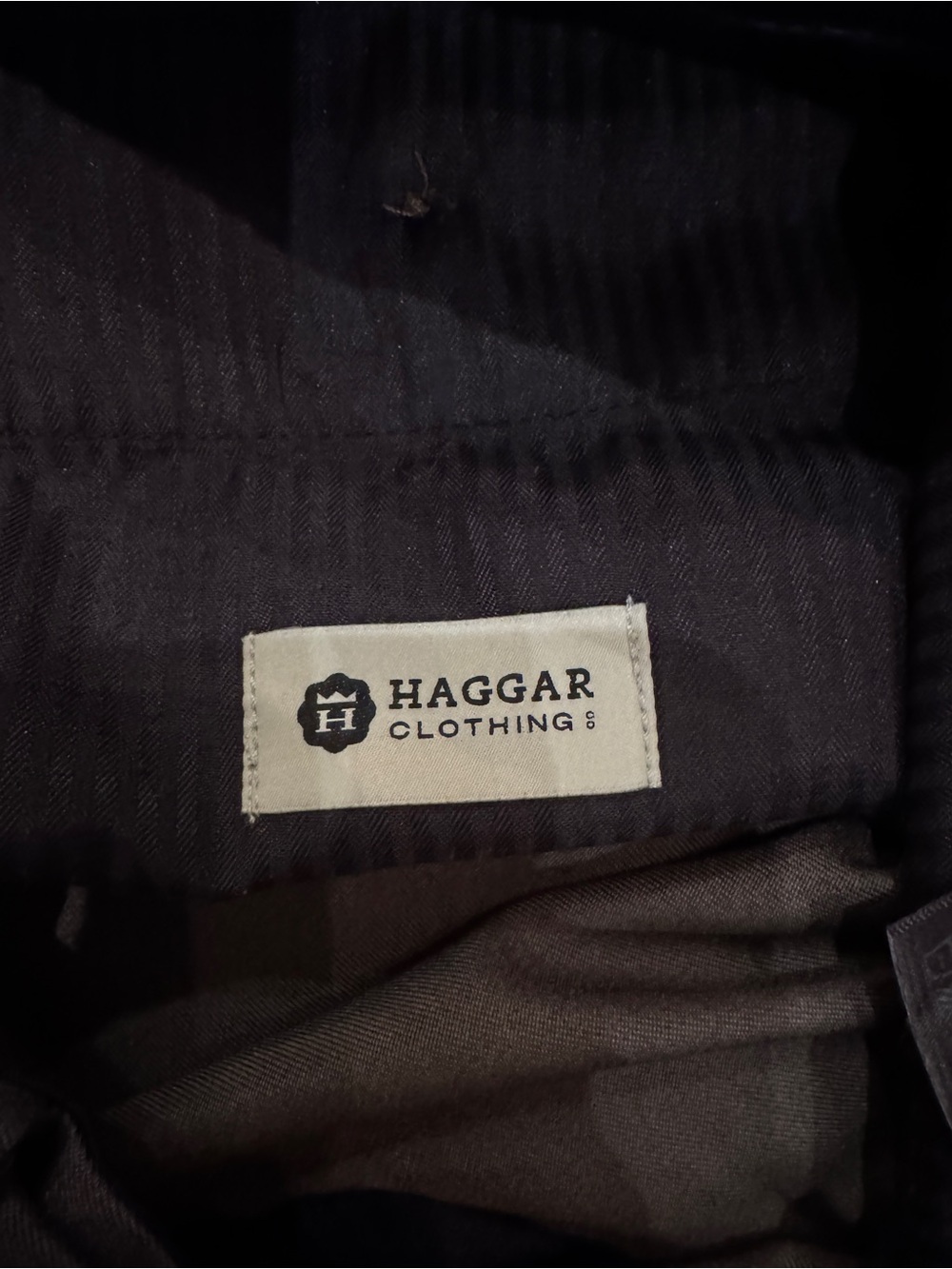 Haggar Men's Dress Pants in  Olive Brown 36 x 34 - Picture 3 of 5
